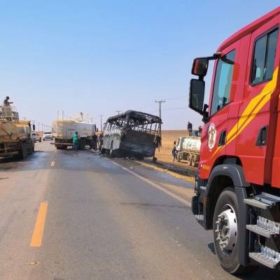 Bombeiros auxiliam equipe de concessionária a extinguir incêndio em ônibus na MT-242 - Notícias - Mato Grosso digital