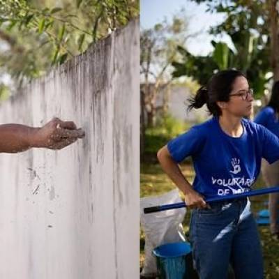 Funcionários voluntários da Nissan dão vida a muros de escolas públicas no Sul Fluminense - Notícias - Mato Grosso digital