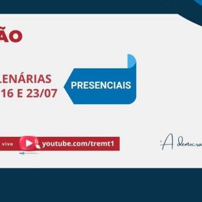 Sessões plenárias dos dias 02, 09, 16 e 23 de julho serão presenciais - Notícias - Mato Grosso digital